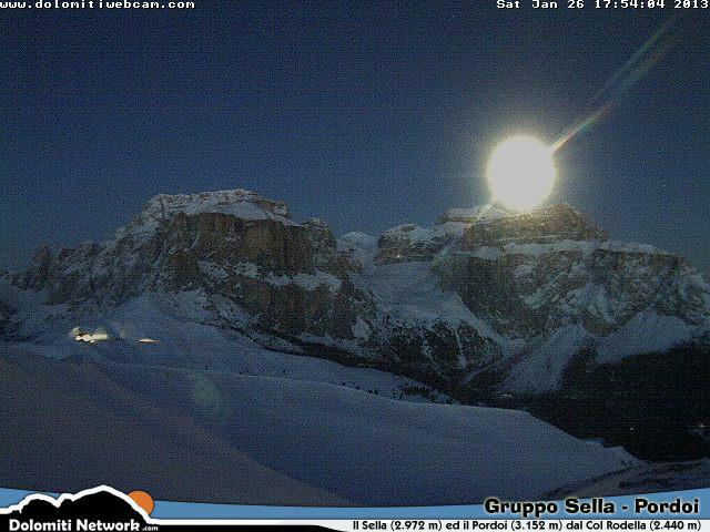Dolomiti Neve Luna Piena Montagna Express