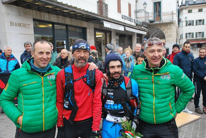 Ciaspalonga delle Marmarole 14 febbraio 2015 Fabio Bonfanti e Daniele Fornoni - photo credit CadorEventi