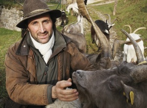 Ferdy Quarteroni e le sue capre orobiche
