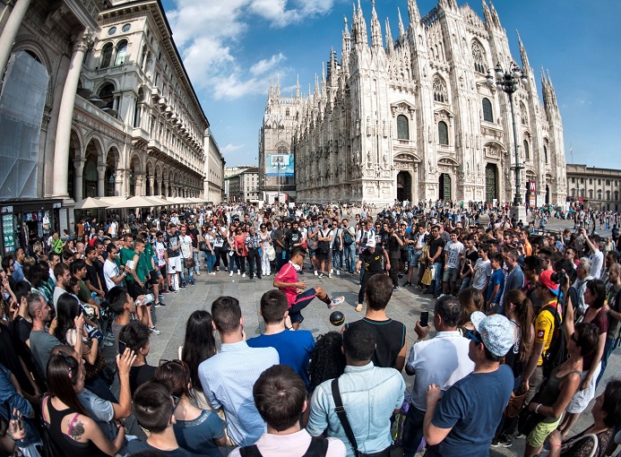 Hachim Mastour performs at Red Bull Fantasy in Milano, Italy on June 17th, 2015