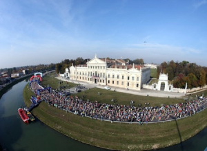 Maratona Venezia 2015 partenza Matteo Bertolin, G. Colombo, Italo Greci e Andrea Pizzato