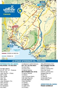 Percorso Mappa Garda Trentino Half Marathon 2015