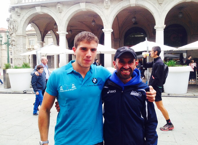 Pietro Sonzogni e Franco Zanotti - Mezza di Bg 2015 photo credit Runners Bergamo