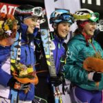 il podio junior femminile con Giulia Compagnoni, Giulia Murada e Mara Martini
