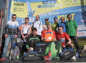 Latina Vertical Sprint 2016 primi dieci uomini con  Runcardtrail