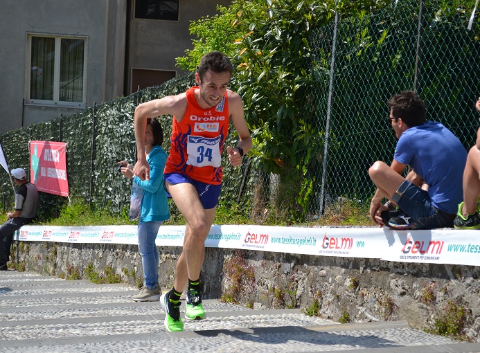 Alex Baldaccini in testa al Trofeo Valli Bergamasche di Leffe 2016 - ph. © Enula Bassanelli