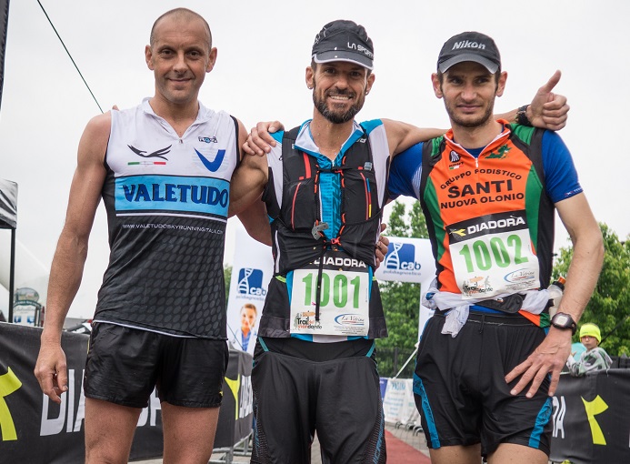 Trail del Viandante 2016 podio m 50 km Pizzatti Bosatelli Calcinati