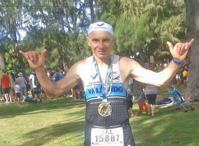 Giorgio Pesenti Valetudo finisher Honolulu Marathon