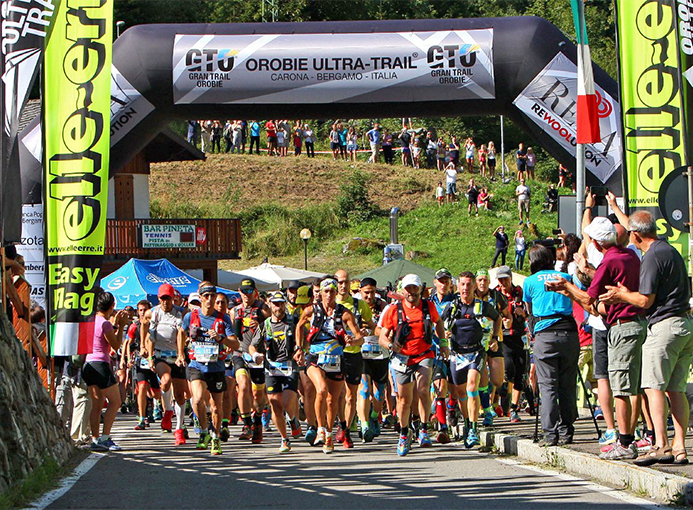 La partenza del GTO da Carona - Orobie Ultra Trail