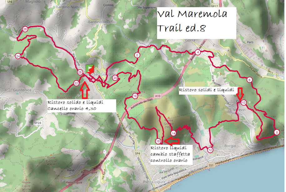 val maremola trail 2020 percorso