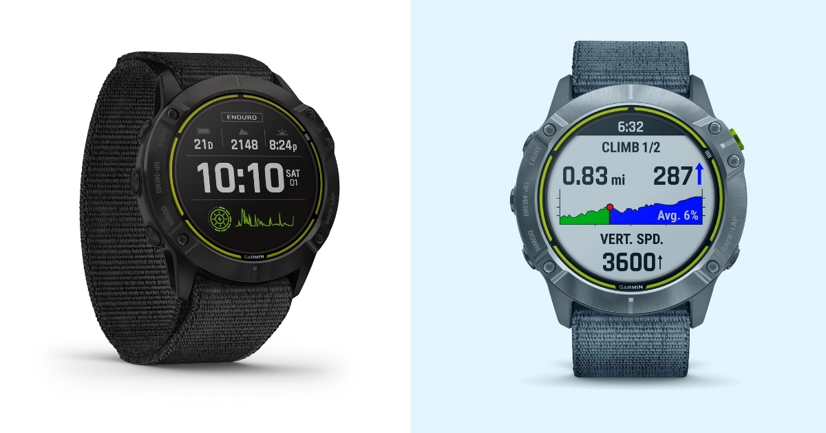 garmin enduro smartwatch trail running