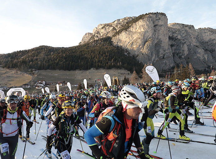 partenza sellaronda skimarathon 2019