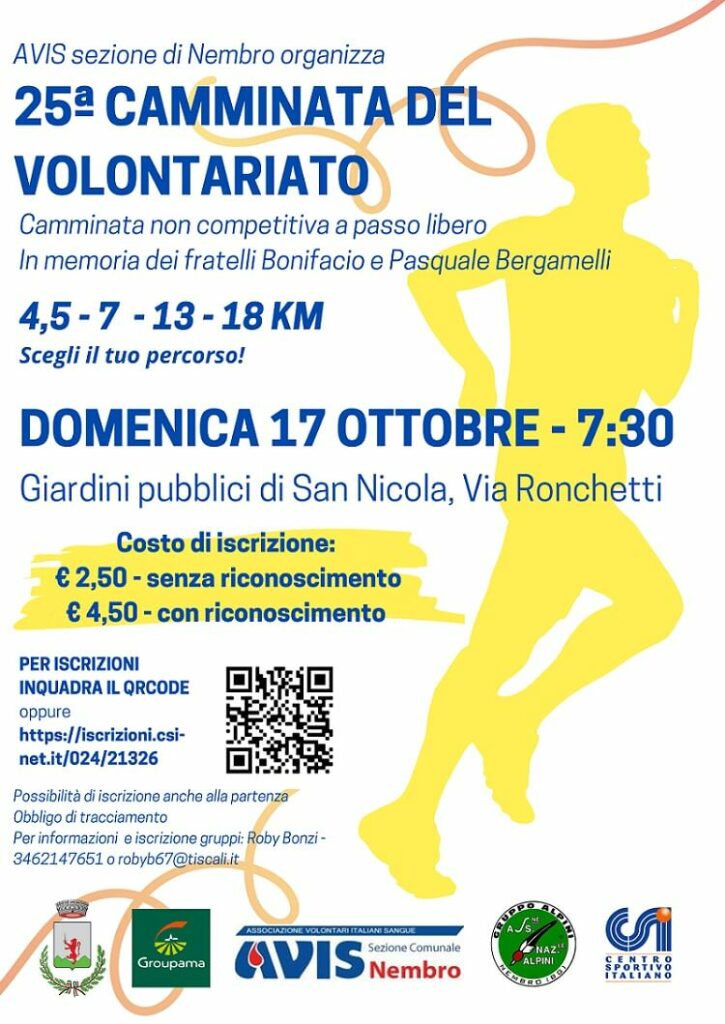 Nembro Camminata Volontariato Avis