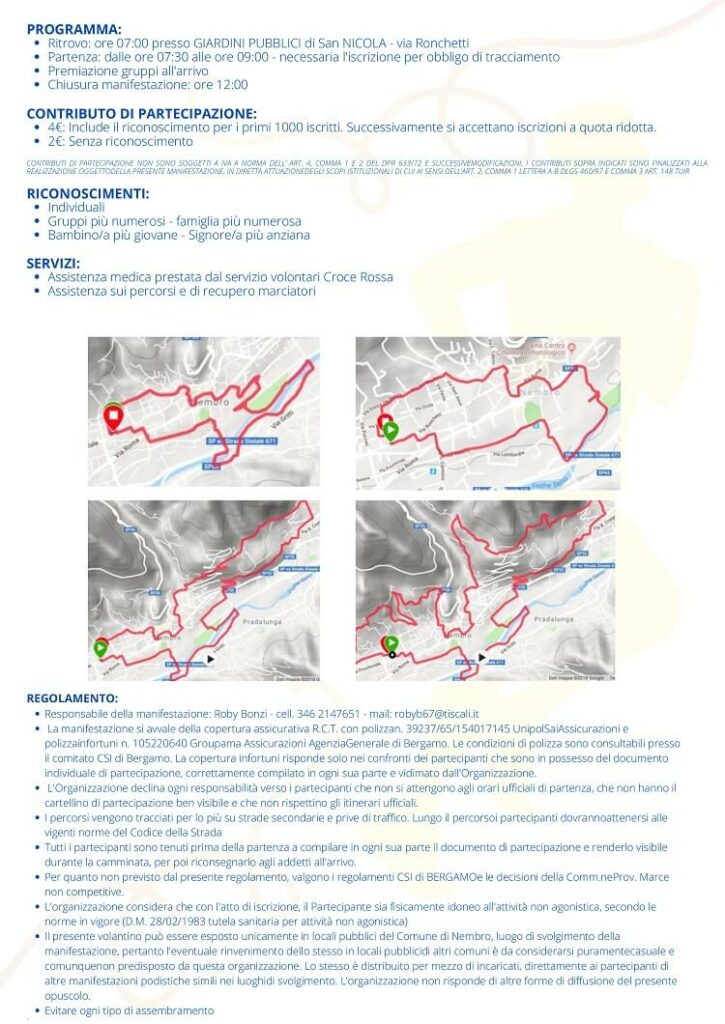 Nembro Camminata Volontariato Avis