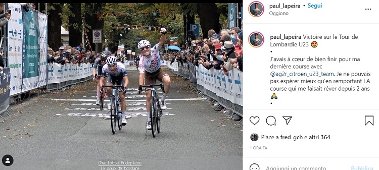 paul lapeira instagram 2021 piccolo giro di lombardia