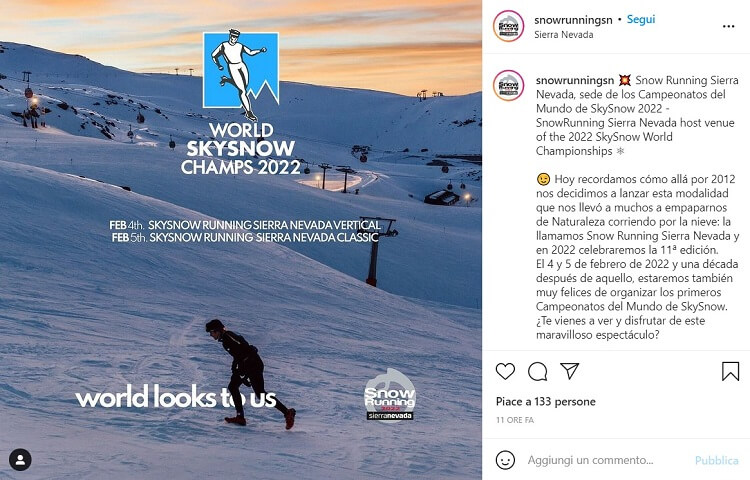 skysnow sierra nevada instagram annuncio mondiali