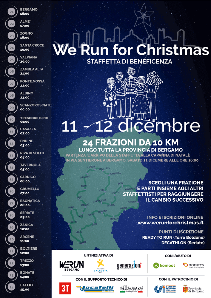 We Run for Christmas Bergamo programma