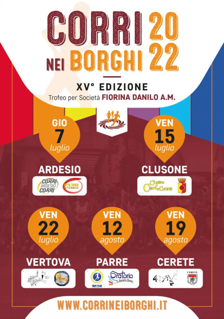 corri nei borghi 2022