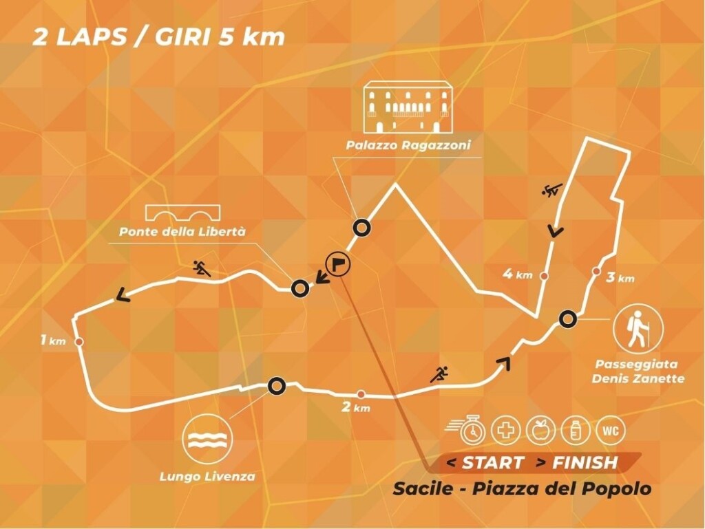 Mytho Run 10 km percorso Sacile