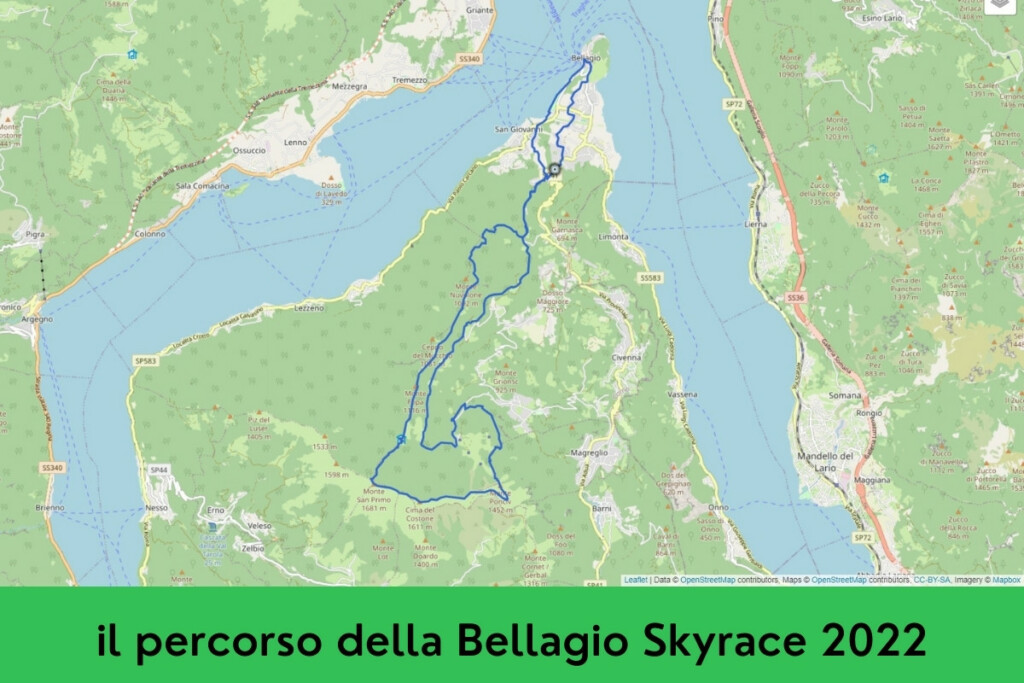 Bellagio Skyrace 2022 percorso