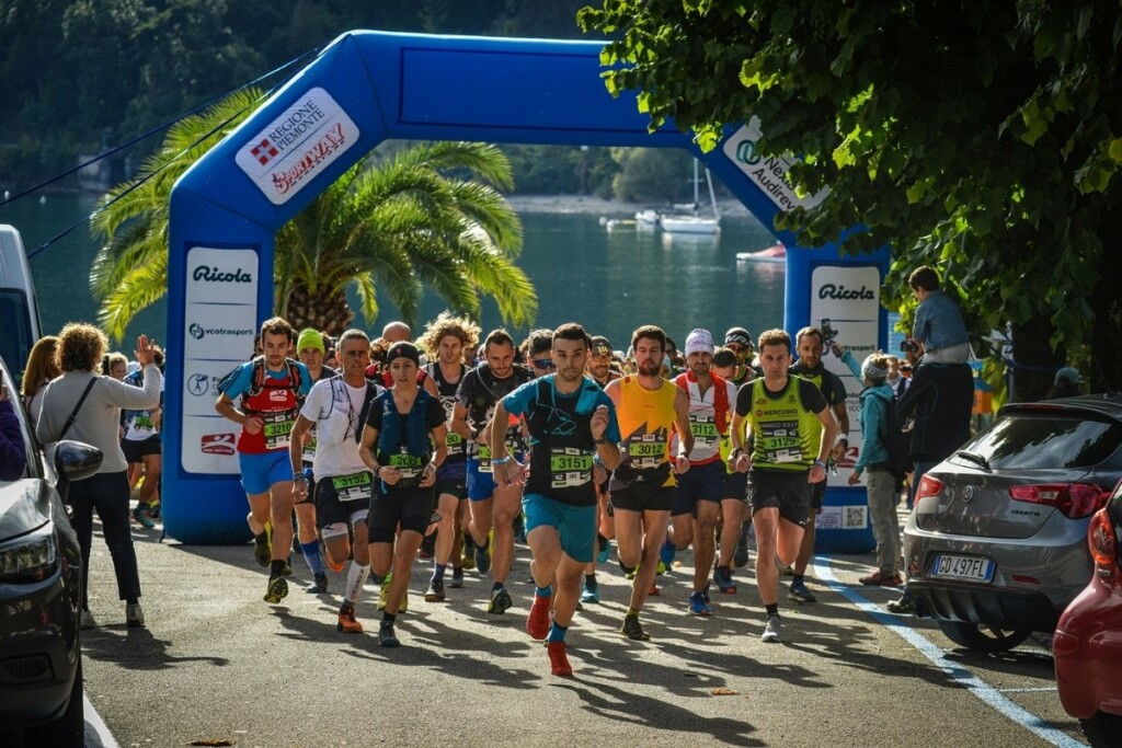 Lago Maggiore Ultra Trail 2022 start Sunset