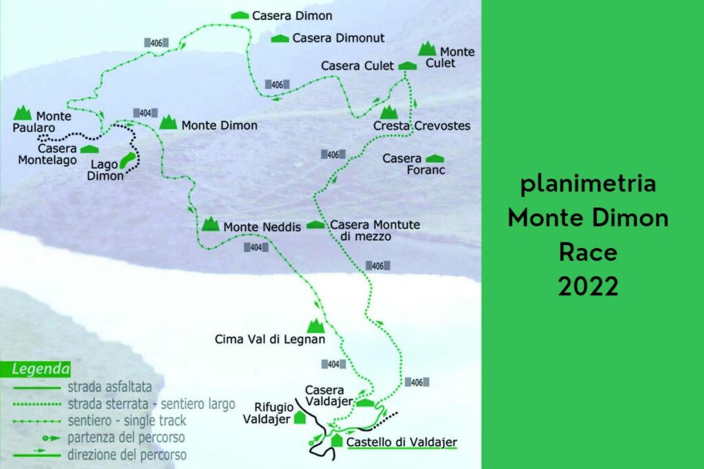 Monte Dimon Race 2022 planimetria