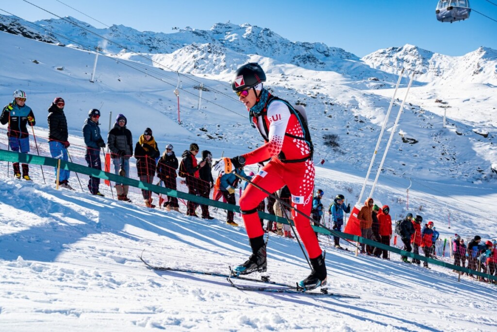 Arno Lietha (Svizzera), vincitore gara Sprint a Val Thorens,