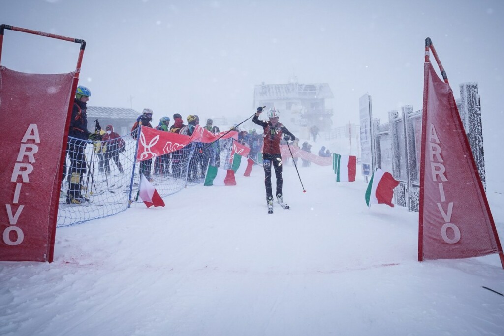 Campionati italiani vertical di skialp 2023 alla Paganella. Federico Nicolini