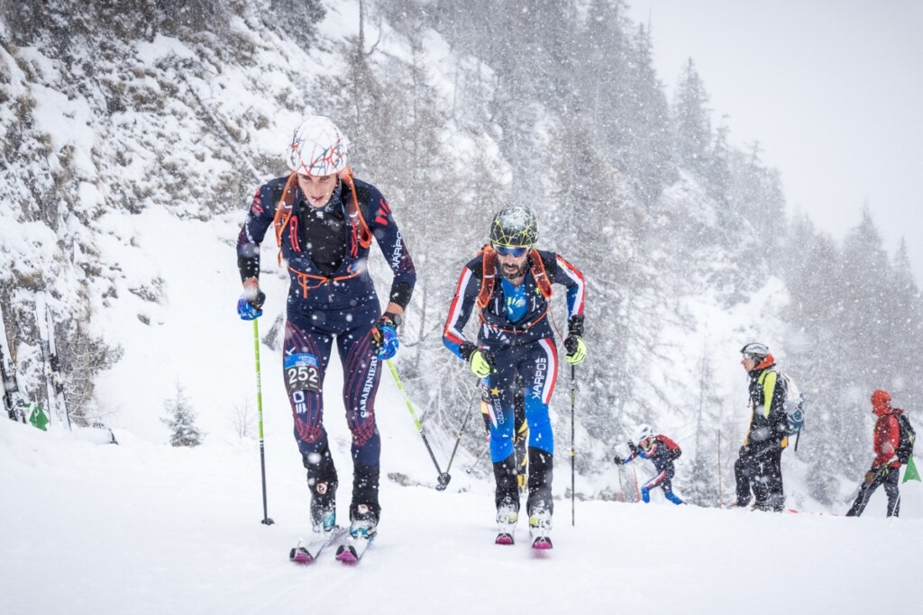 Campionati italiani vertical di skialp 2023 alla Paganella. Nicolò Ernesto Canclini e Robert Antonioli
