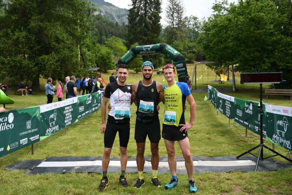 Sportumanza Trail 2023 il podio maschile della gara