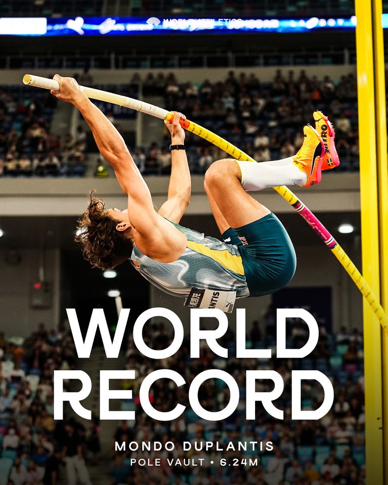 Armand Duplantis 2024 Xiamen record mondiale