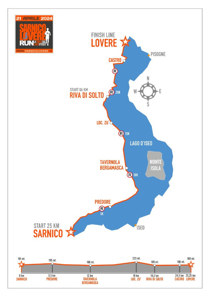sarnico lovere run percorso