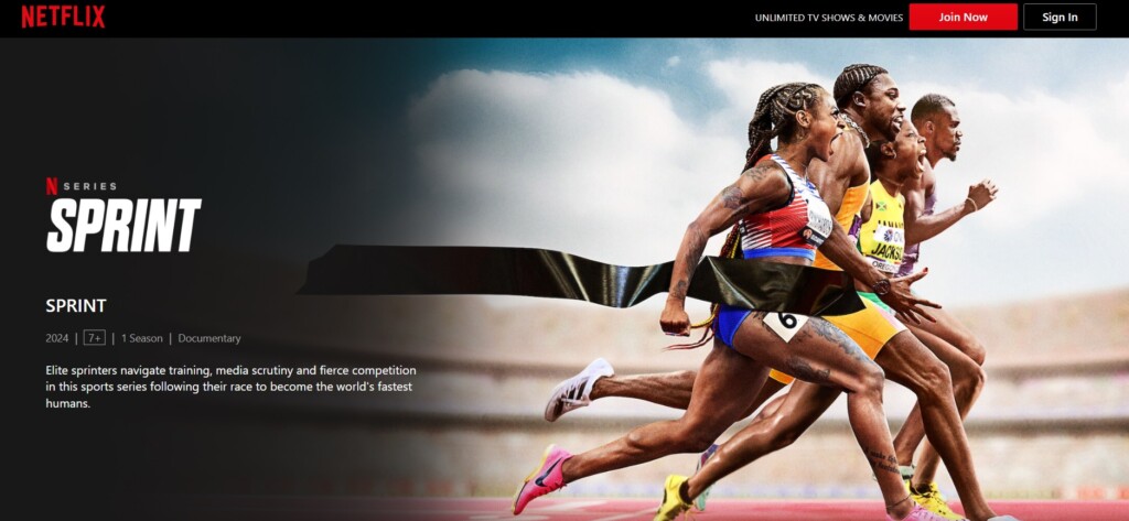 Netflix Sprint 2024 Atletica serie tv
