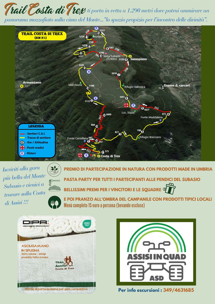 Trail Costa di Trex Assisi Volantino