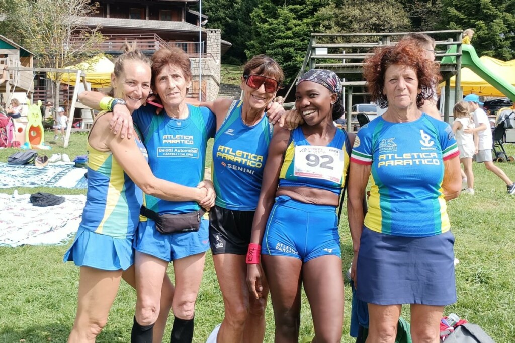 Angolo Vareno 2024 gruppo atlete Atletica Paratico
