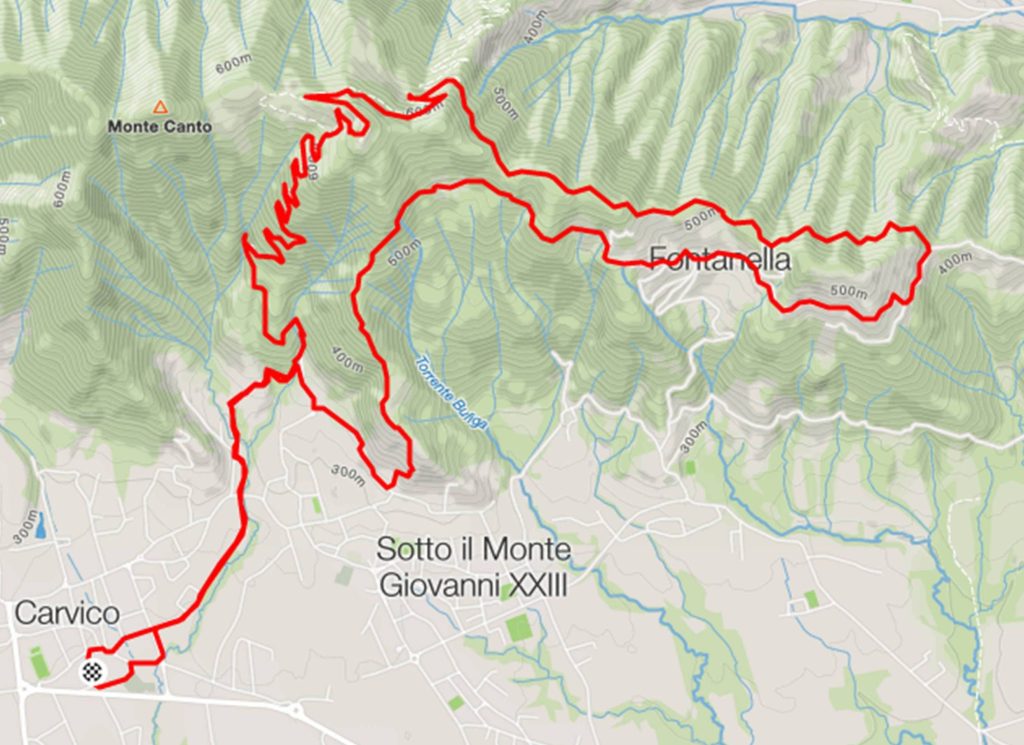 percorso Scaldagambe Winter Trail 2025