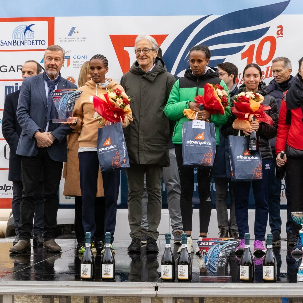 Maratonina della Vittoria 2025 Vittorio Veneto Il podio femminile