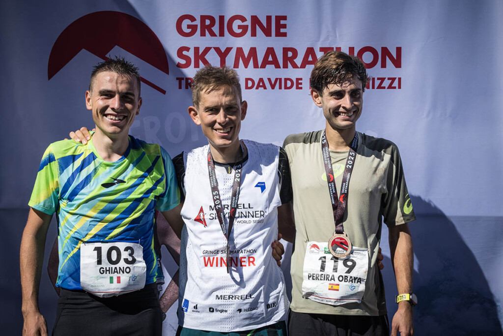 Grigne Skymarathon 2025 podio Boffelli Ghiano