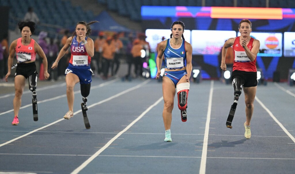 Atletica fispes mondiali nuova dehli 2025 Ambra SABATINI 100m