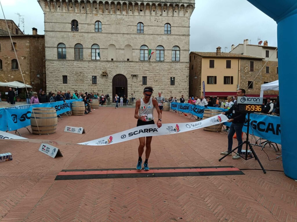 Montepulciano Run 2025 arrivo Matteo Lucchese