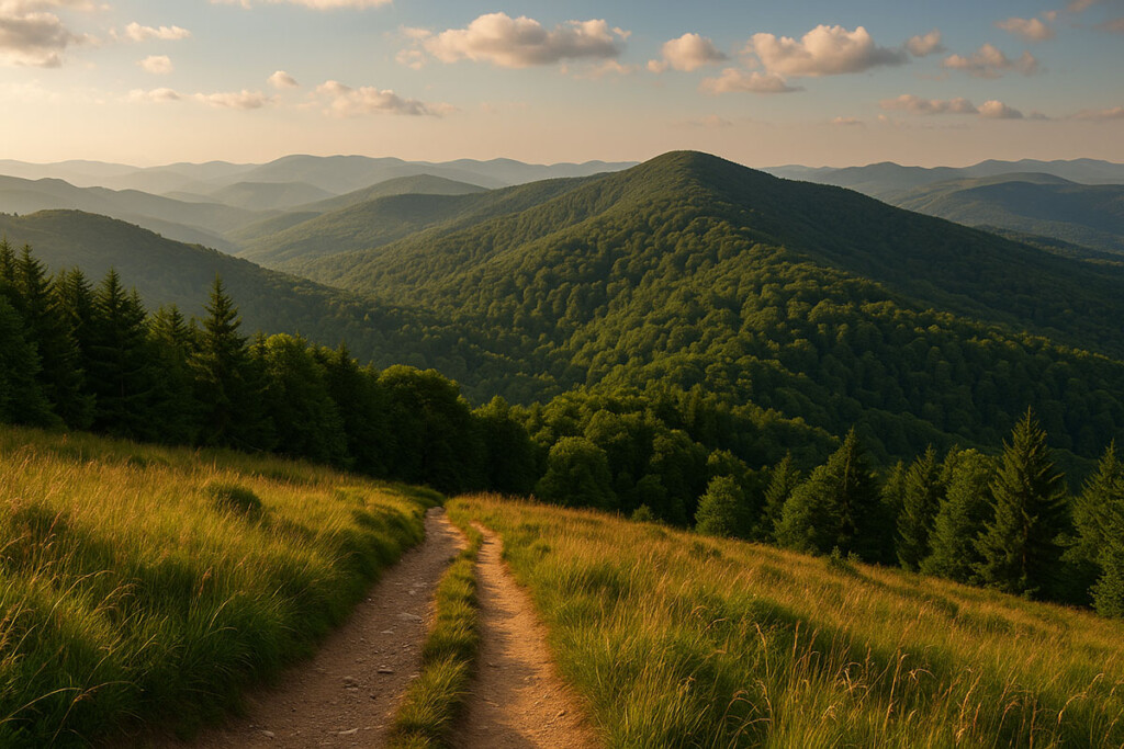montagna sentiero prato immagine