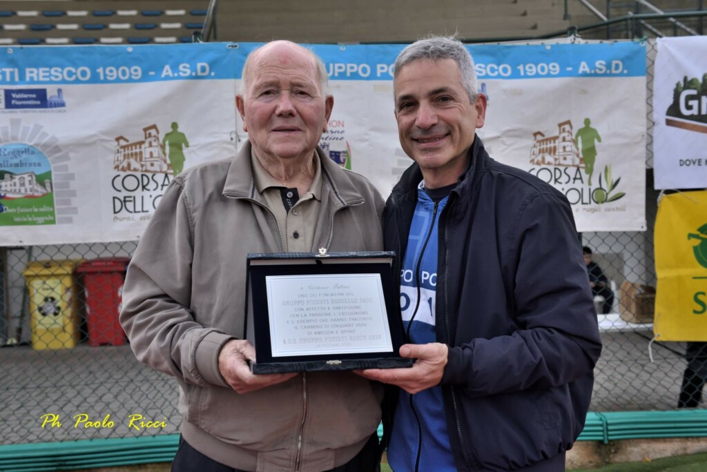 corsa dell olio 2025 reggello Gruppo Podisti Resco Reggello Costanzo Fabiani premio