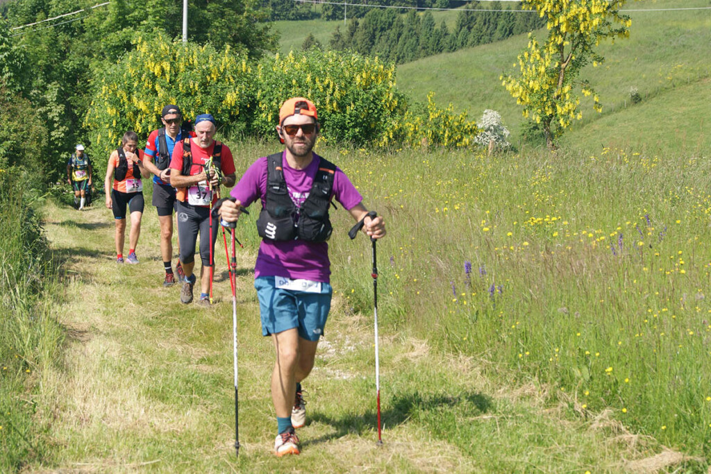 Trail runner sul percorso della Loch Trail Cup sull’Altopiano di Asiago