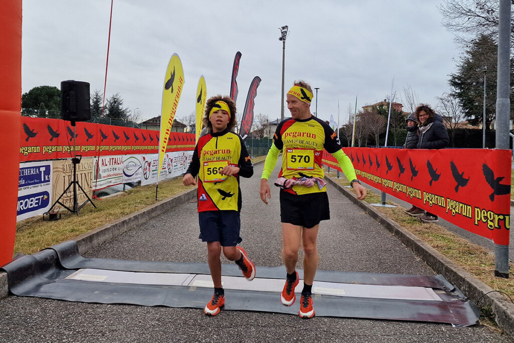 Maratonina Valle Imagna Luca Arrigoni e Gioele