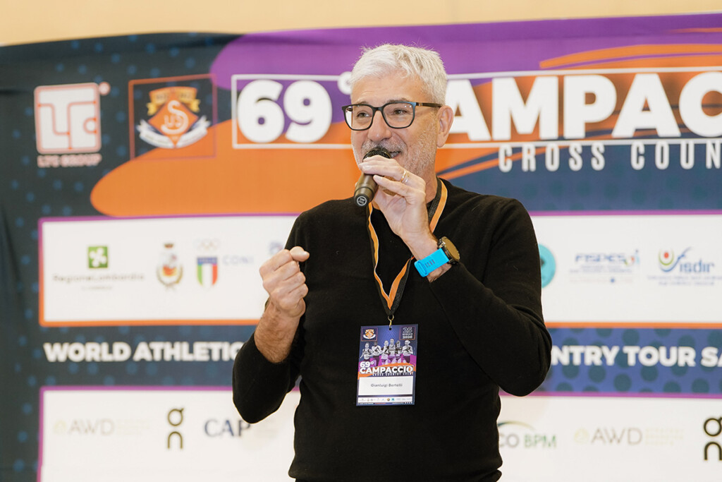 Gianluigi Bertelli, presidente Us Sangiorgese, al Campaccio Cross Country 2026