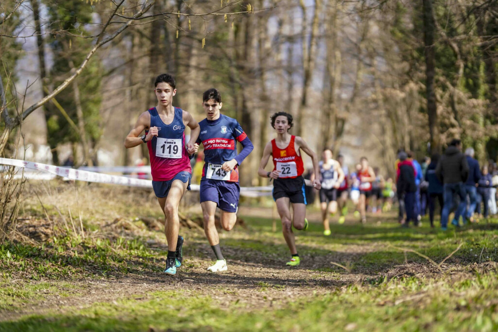 Fase di gara ai Campionati Regionali di cross 2025 in Lombardia