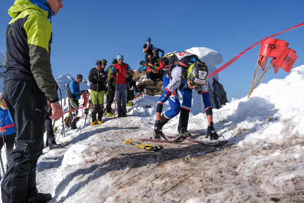 Skialp 3 Presolana 2026 Noemi Junod cambio pelli