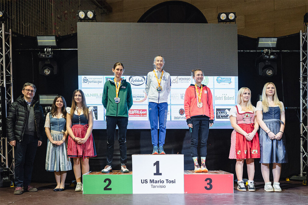 Tarvisio Winter Trail 2026 Vertical Lussari podio f Ghirardi Broggi Hofer