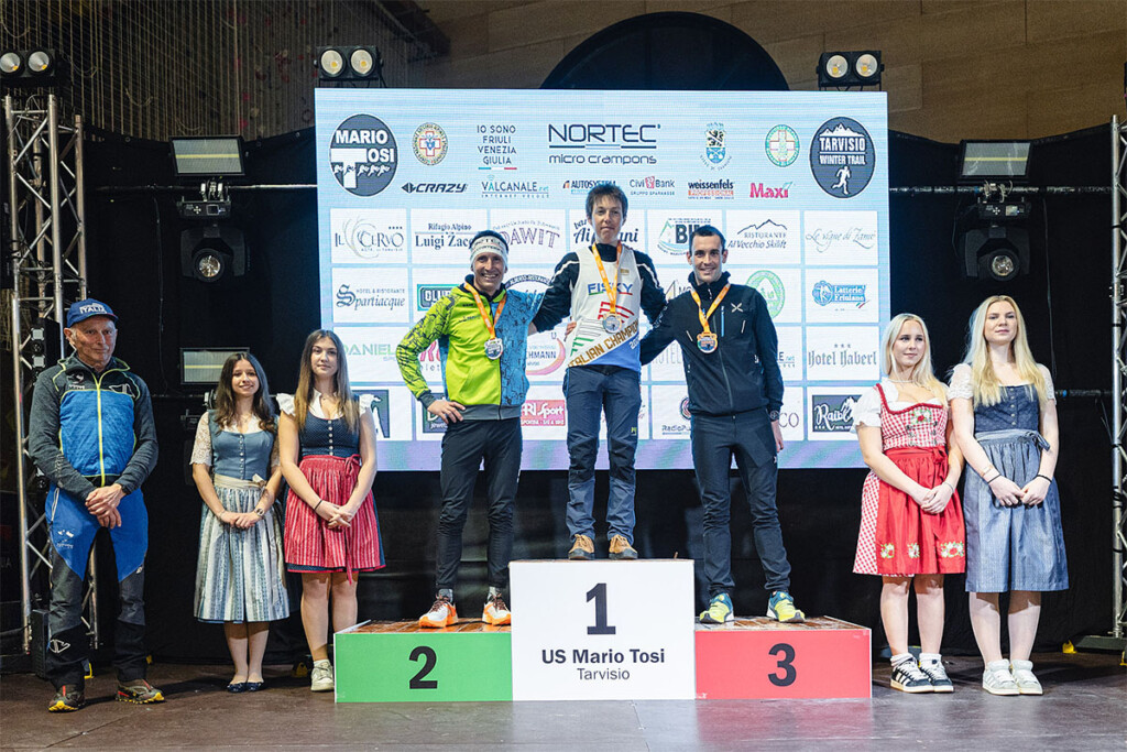 Tarvisio Winter Trail 2026 Vertical Lussari podio m Rigo Antonioli Pais Bianco