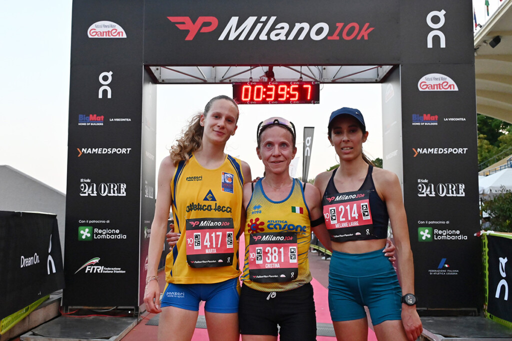 milano 10 km 2026 podio Cristina Ballabio Marta Crippa Laure Bentahar